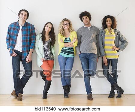 Friends smiling together View Large Photo Image Stock Image - Friends smiling together. Fotosearch