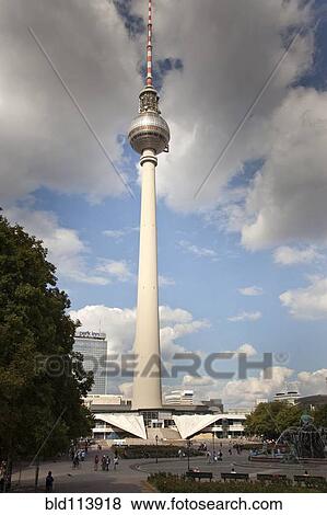 Monument overlooking cityscape, Berlin, Germany View Large Photo Image Stock Photo - Monument overlooking cityscape, Berlin, Germany. Fotosearch