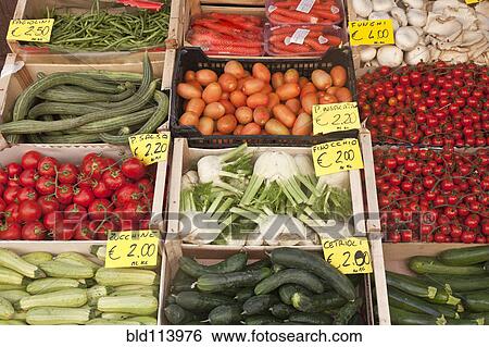 Produce for sale in outdoor market View Large Photo Image Stock Photograph - Produce for sale in outdoor market. Fotosearch