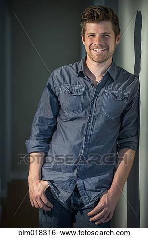 Stock Photograph - Man smiling. Fotosearch