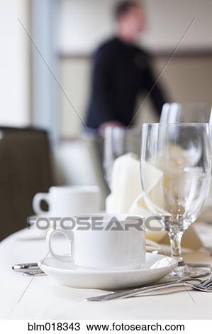 Place settings on table View Large Photo Image Stock Image - Place settings on table. Fotosearch