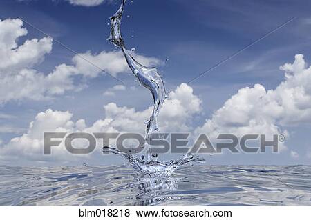 Water stream splashing into pool View Large Photo Image Stock Photo - Water stream splashing into pool. Fotosearch