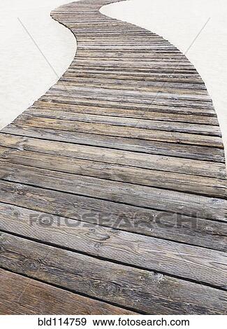 Wooden walkway on beach View Large Photo Image Stock Photo - Wooden walkway on beach. Fotosearch