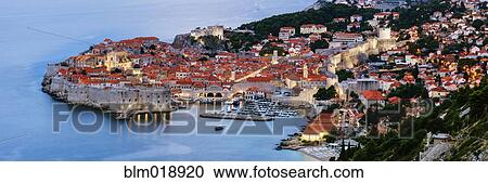 Dubrovnik city skyline at dawn, Dalmatia, Croatia View Large Photo Image Stock Image - Dubrovnik city skyline at dawn, Dalmatia, Croatia. Fotosearch
