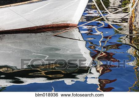 Reflections of boats in harbor View Large Photo Image Stock Photograph - Reflections of boats in harbor. Fotosearch