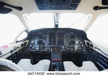 Empty airplane cockpit View Large Photo Image Stock Image - Empty airplane cockpit. Fotosearch