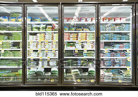 Stock Photography - Frozen section of grocery store. Fotosearch