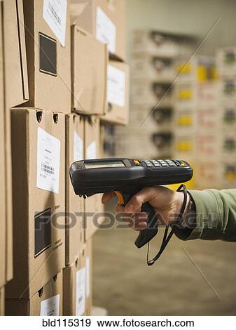 Hispanic worker scanning boxes in walk-in freezer View Large Photo Image Stock Photo - Hispanic worker scanning boxes in walk-in freezer. Fotosearch