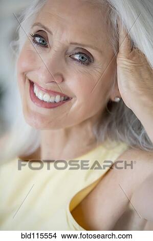 Older Caucasian woman smiling View Large Photo Image Picture - Older Caucasian woman smiling. Fotosearch