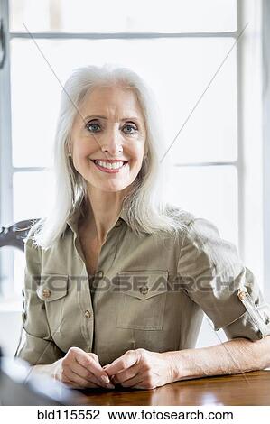 Older Caucasian woman smiling View Large Photo Image Stock Image - Older Caucasian woman smiling. Fotosearch