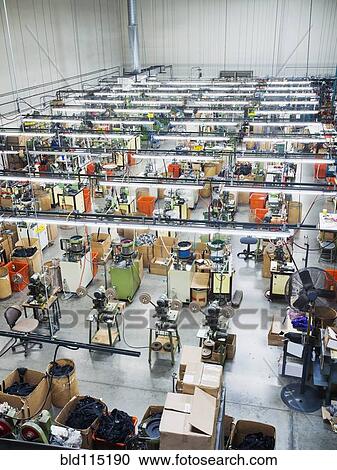 Overhead view of textile factory View Large Photo Image Stock Image - Overhead view of textile factory. Fotosearch
