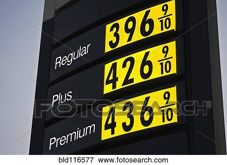 A gas station sign displaying high gas prices View Large Photo Image Stock Photo - A gas station sign displaying high gas prices. Fotosearch