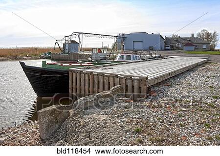 Picture - A large marina for fishermen and for their small boats. Fotosearch