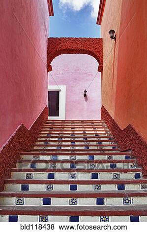 A painted stairway, steps and risers View Large Photo Image Stock Photo - A painted stairway, steps and risers. Fotosearch