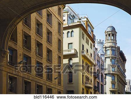 A row of business and apartment buildings View Large Photo Image Stock Photograph - A row of business and apartment buildings . Fotosearch