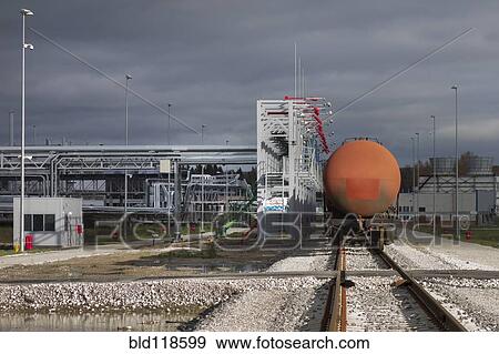 A shale oil storage facility View Large Photo Image Stock Photo - A shale oil storage facility. Fotosearch