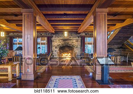 A traditionally furnished and decorated lodge View Large Photo Image Stock Image - A traditionally furnished and decorated lodge . Fotosearch