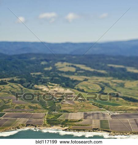 Stock Photo - Aerial View of a Coastline. Fotosearch
