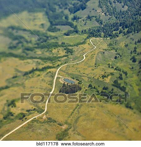 Aerial View of a Countryside Reservoir View Large Photo Image Stock Photo - Aerial View of a Countryside Reservoir. Fotosearch