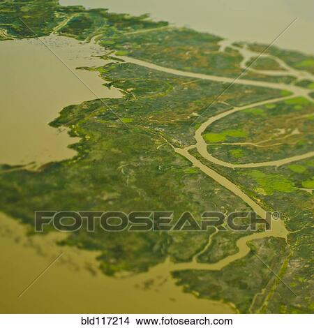 Aerial View of a Flood Plain View Large Photo Image Picture - Aerial View of a Flood Plain. Fotosearch