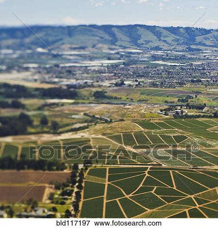 Aerial View of Agricultural Farmland View Large Photo Image Stock Photo - Aerial View of Agricultural Farmland. Fotosearch