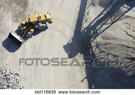 Aerial View of an End Loader View Large Photo Image Stock Photo - Aerial View of an End Loader. Fotosearch