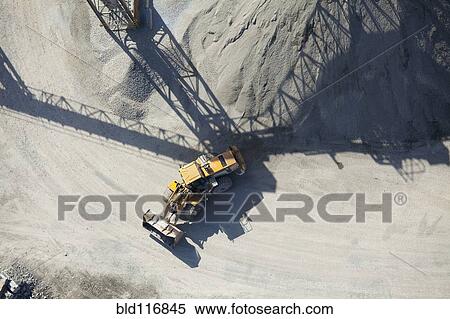 Stock Photography - Aerial View of an End Loader. Fotosearch