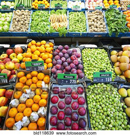 Assorted fruit and vegetables View Large Photo Image Stock Photo - Assorted fruit and vegetables. Fotosearch