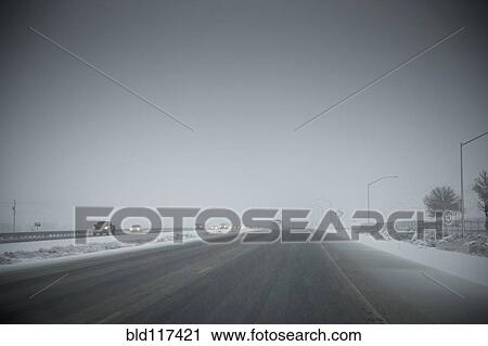 Bad Weather on Freeway View Large Photo Image Stock Image - Bad Weather on Freeway. Fotosearch