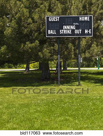 Baseball Scoreboard View Large Photo Image Stock Image - Baseball Scoreboard. Fotosearch