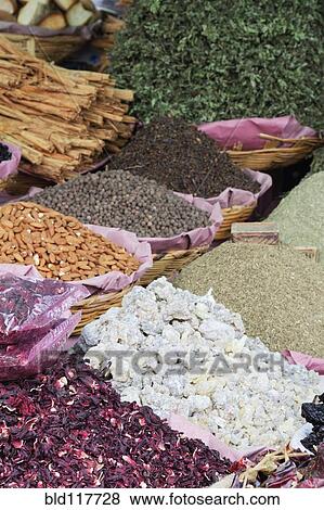 Stock Photo - Baskets of Spices. Fotosearch