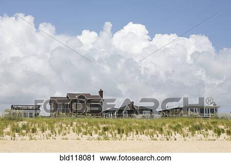 Stock Image - Beach Homes. Fotosearch