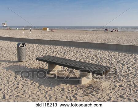 Bench on the Beach View Large Photo Image Stock Image - Bench on the Beach. Fotosearch