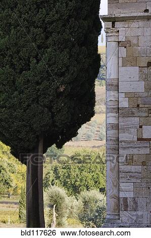 Benedictine Monastery of Sant'Antimo View Large Photo Image Stock Photograph - Benedictine Monastery of Sant'Antimo. Fotosearch