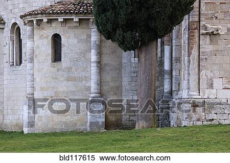 Benedictine Monastery of Sant'Antimo View Large Photo Image Stock Photography - Benedictine Monastery of Sant'Antimo. Fotosearch