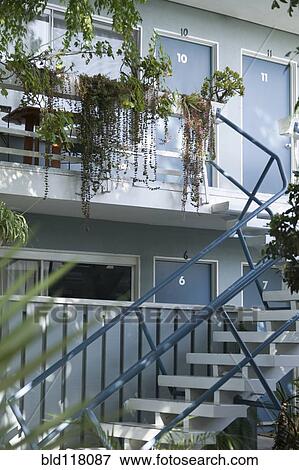 Blue Apartment Complex View Large Photo Image Stock Photo - Blue Apartment Complex. Fotosearch