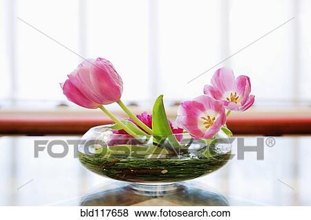 Stock Photo - Bowl of Lilies. Fotosearch