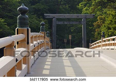 Bridge at the Entrance to a Shrine View Large Photo Image Stock Photography - Bridge at the Entrance to a Shrine. Fotosearch