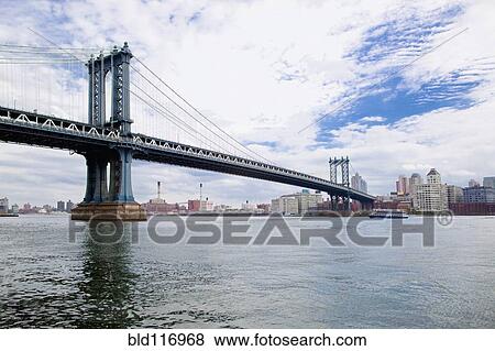 Stock Photo - Bridge Leading to New York. Fotosearch