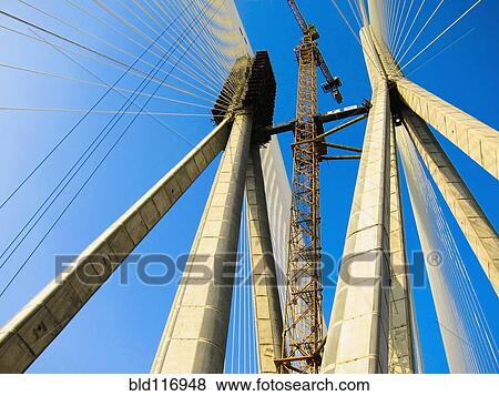 Bridge Under Construction View Large Photo Image Stock Photo - Bridge Under Construction. Fotosearch