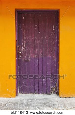 Brightly colored door and wall View Large Photo Image Stock Image - Brightly colored door and wall . Fotosearch