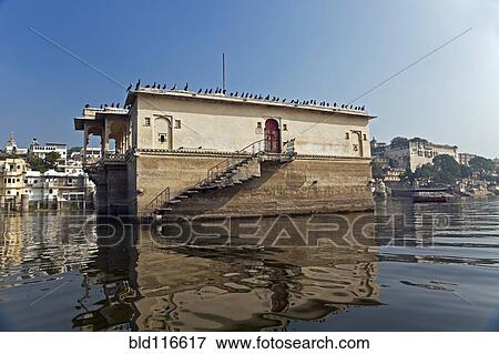 Building on Lake Pichola, India View Large Photo Image Stock Photo - Building on Lake Pichola, India. Fotosearch