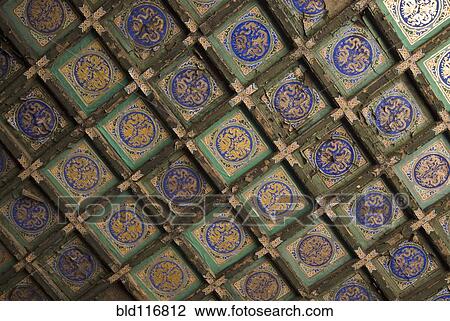 Stock Image - Ceiling Tiles in the Forbidden City. Fotosearch