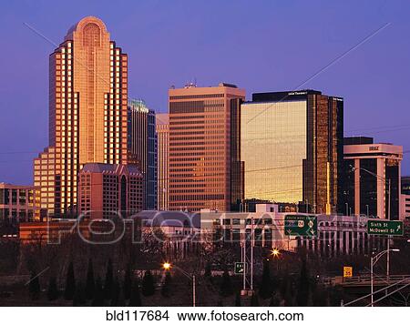 City Skyline at Dusk View Large Photo Image Picture - City Skyline at Dusk. Fotosearch