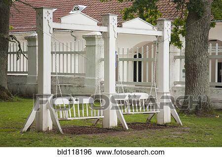 Classic Swing Set View Large Photo Image Stock Photograph - Classic Swing Set. Fotosearch