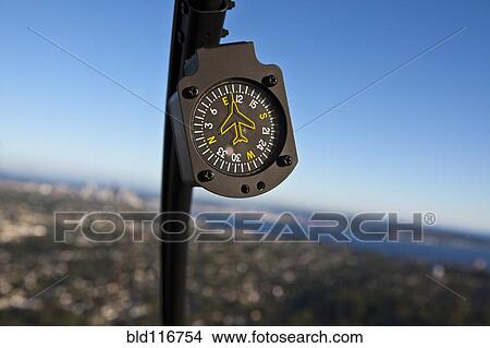 Close Up Of Compass In Aircraft View Large Photo Image Picture - Close Up Of Compass In Aircraft. Fotosearch