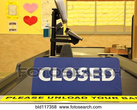 Closed Checkout Aisle View Large Photo Image Stock Photo - Closed Checkout Aisle. Fotosearch