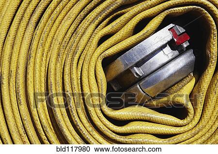 Coiled Fire Hose View Large Photo Image Stock Image - Coiled Fire Hose. Fotosearch