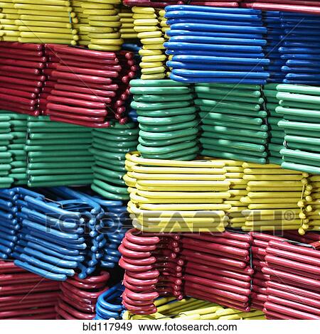 Stock Photo - Colorful Clothes Hangers. Fotosearch