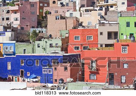 Colorful Hillside Homes View Large Photo Image Stock Image - Colorful Hillside Homes. Fotosearch
